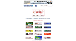 Desktop Screenshot of inmotionmagazine.com
